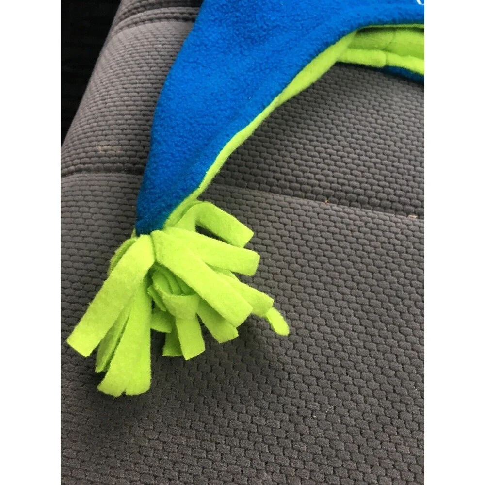 2pc Fleece Critters Kids Fleece Hat & Gloves Set One Size Fits All Blue Green
